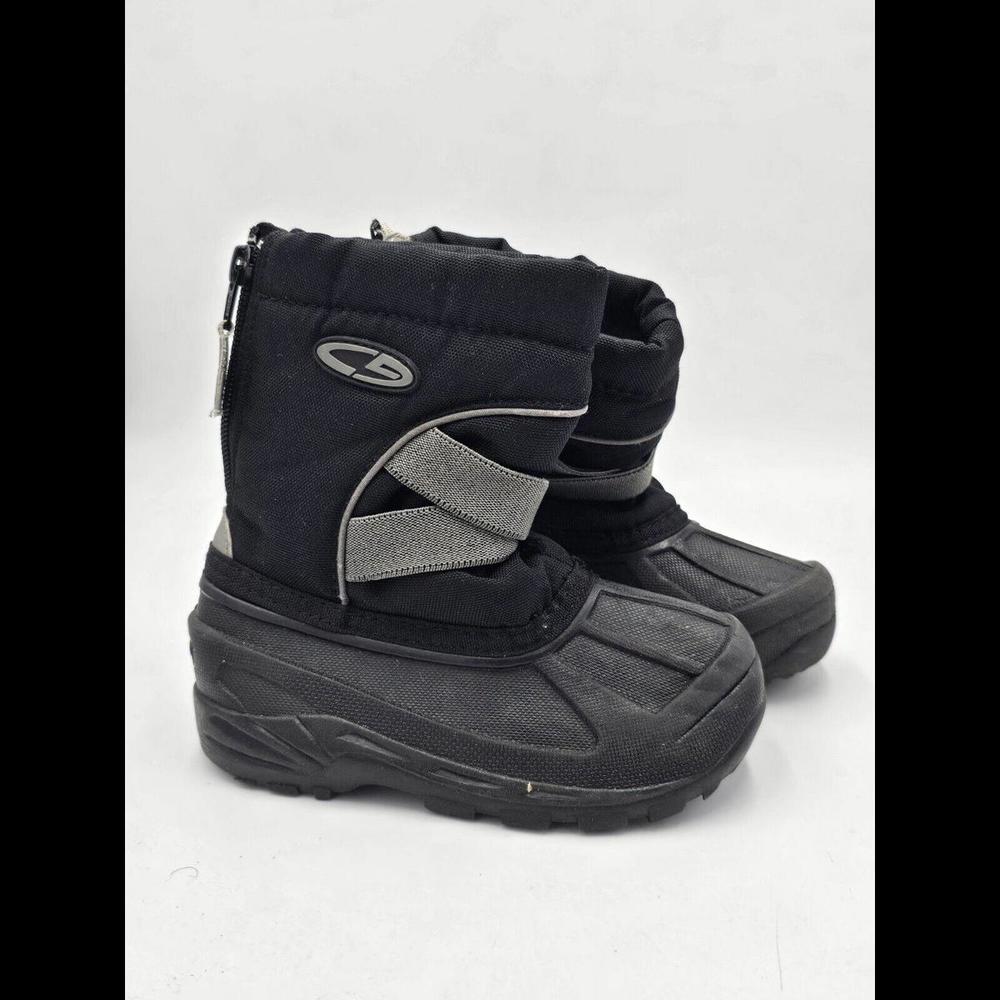 Kids Black and Gray Winter Boots
